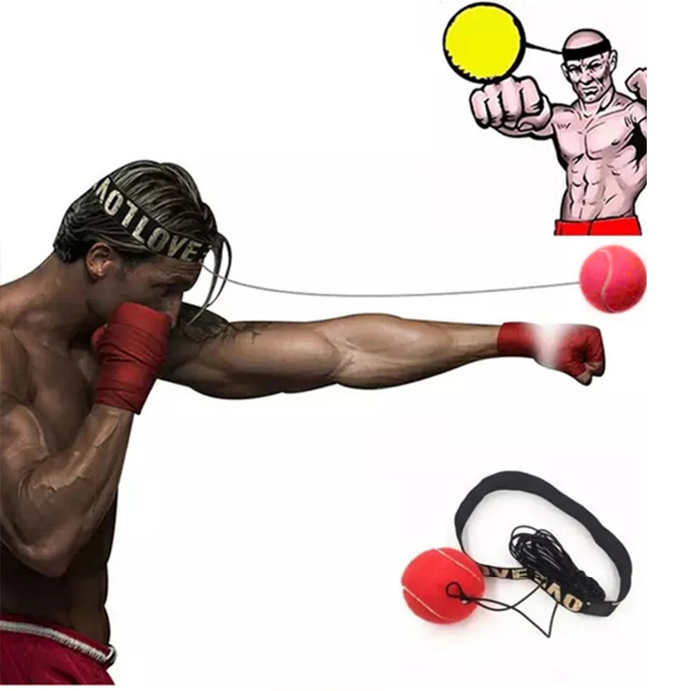 

Reaction Agility Training Kick Boxing Reflex Speed Punch Ball with Headband Training Gym Muay Thai Fitness Exercise Equipment