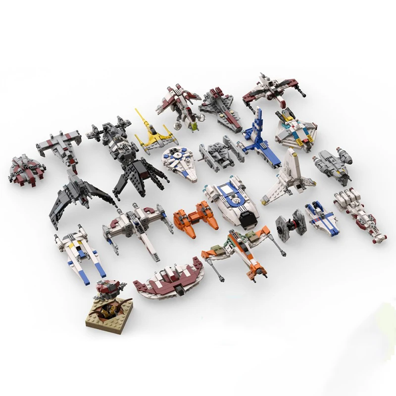 2441pcs MOC Science Fiction Movie (STAR BATTLE) 2bricks Ultimate Advent Calendar 2024 Spaceship Collection Christmas decoration