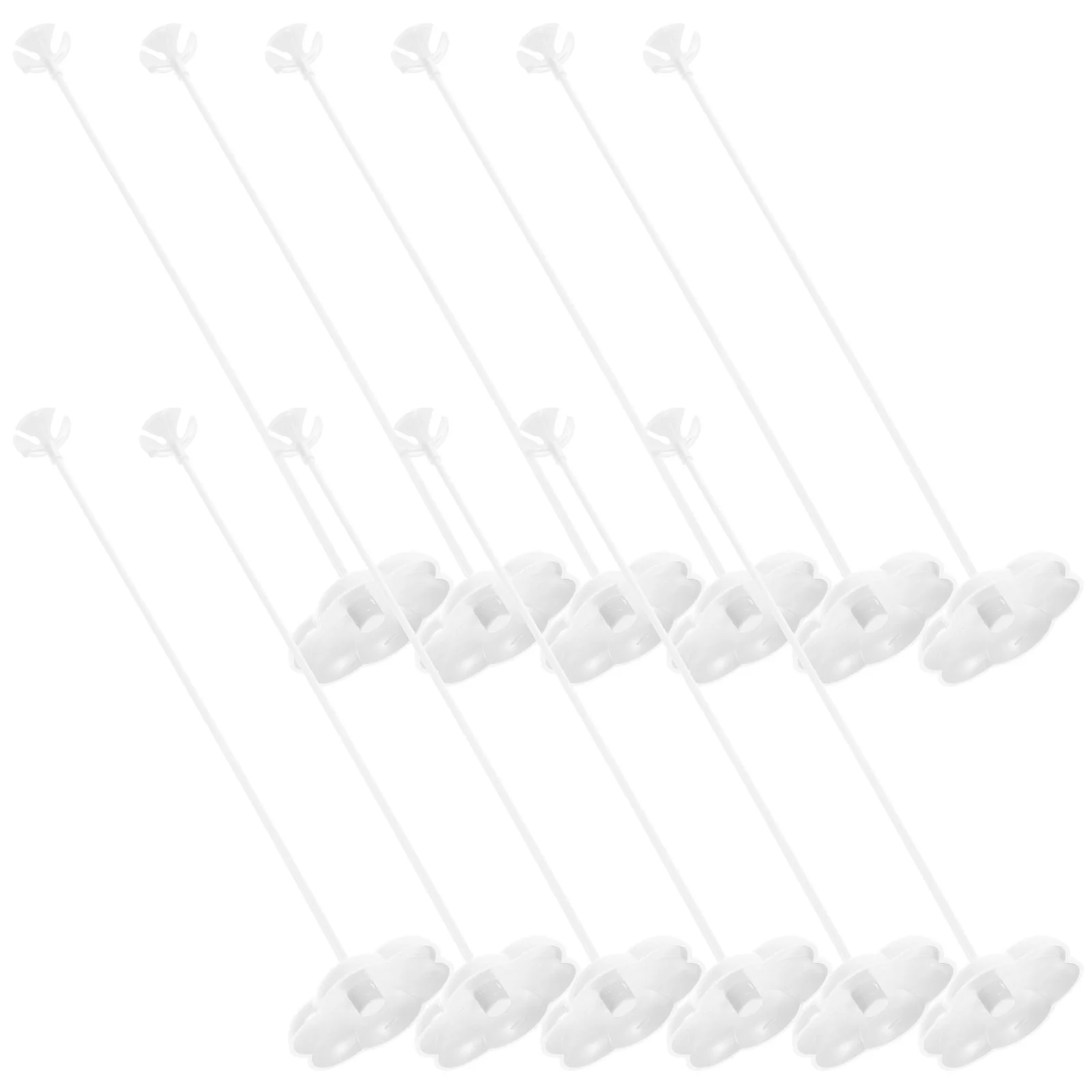 

50pcs Plastic Balloon Holder Reusable Party Balloon Stick with Base for Wedding Birthday