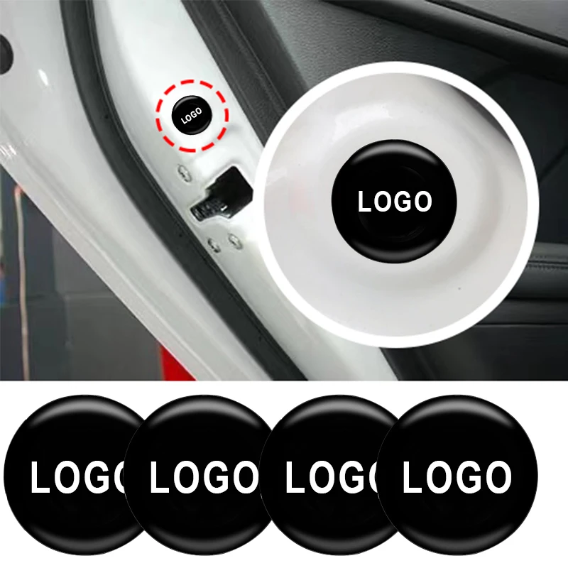 

Car Styling Emblem Door Anti-collision Anti-shock Silicone Pad Stickers Soundproof Buffer Gasket Auto Accessories For Toyota