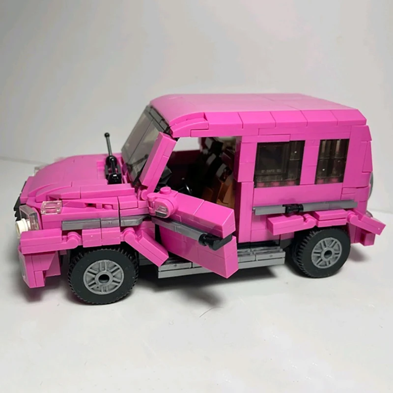 

Игрушки для детей, модель автомобиля, розовый внедорожник, джип куда угодно, модель 3D, сделай сам, мини-конструкторы, конструктор
