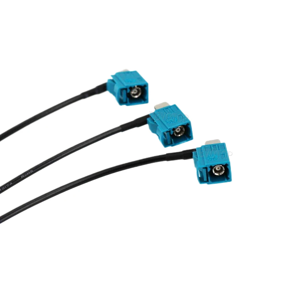 RG-174 Fakra Z штекер к 1 * гнездо и SMA сплиттер Y-образный RG174 RF коаксиальный кабель для