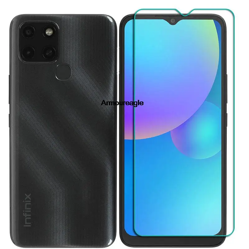 

tempered glass safety guard saver on the for infinix smart 6 6.6 smart6 protective film screen protector phone cover