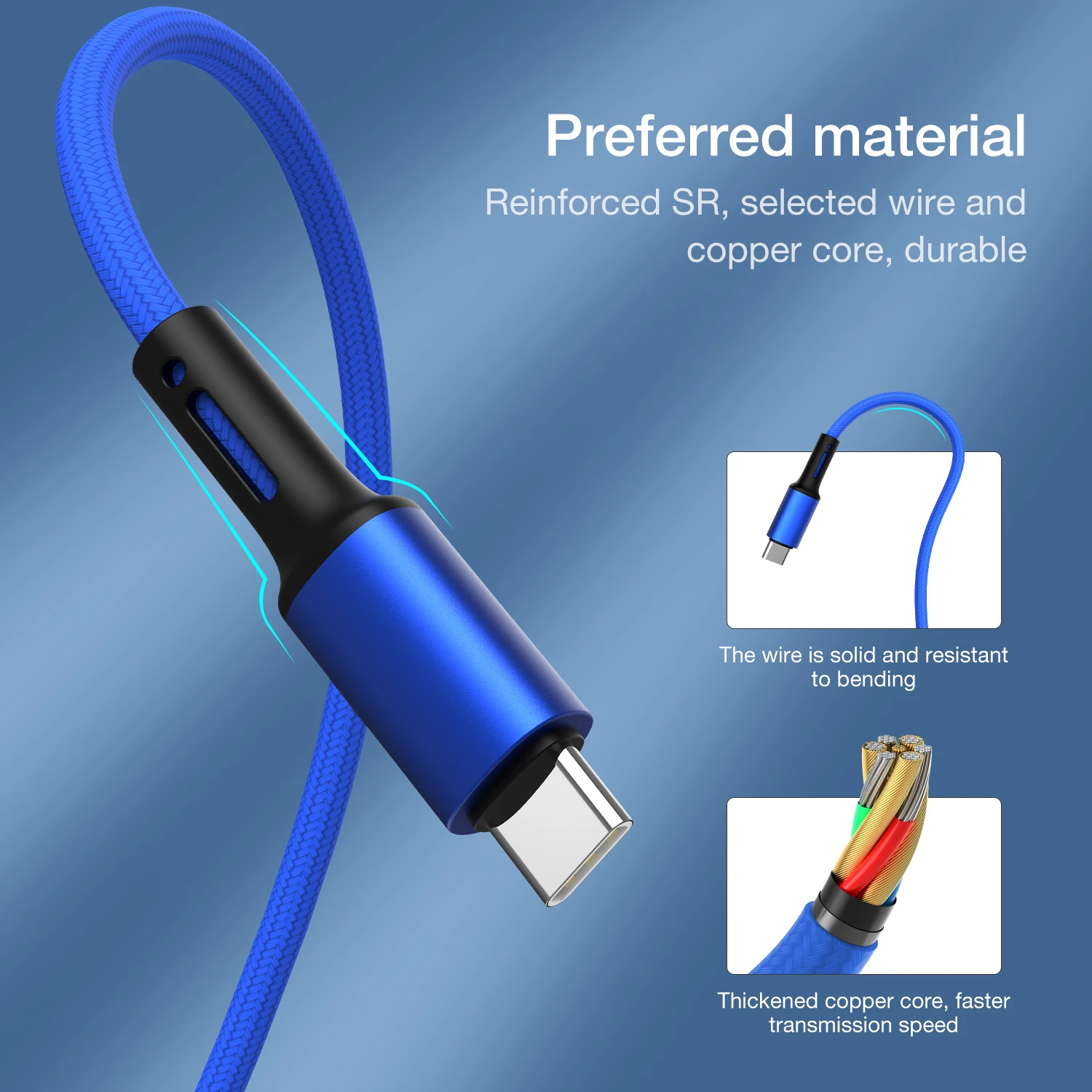 Кабель быстрой зарядки данных USB Type C для Samsung Galaxy S8 S9 S10 S20 S21 S22 Plus Ultra A12 A22 A30 A31 A32 A50 A51