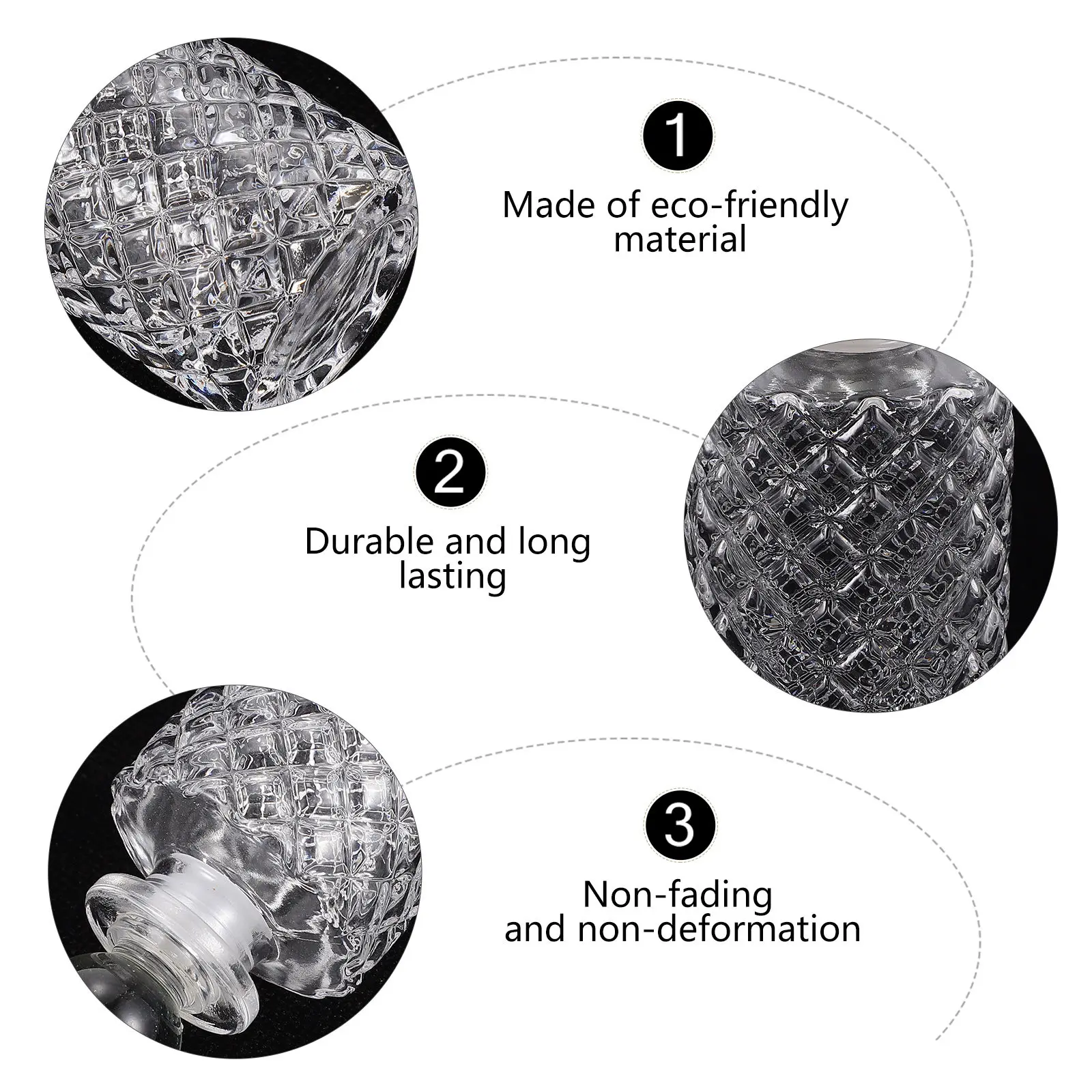 Фото Набор из 3 стеклянных диффузорных бутылок с плоским дном и узким горлышком, для ароматерапии, безопасные для использования, контейнеры для ароматов, подарок для дома №5