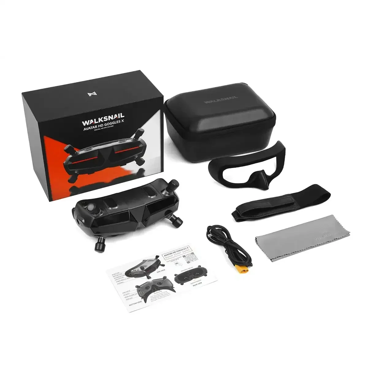 Walksnail Avatar HD Goggles X 1080P/100FPS FOV50 Встроенный гироскоп Bluetooth Wi-Fi модуль 7-26 в для