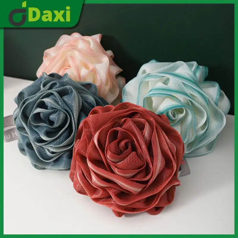

Lovely Shower Flower Ball High Quality Bubble Bath Ball Portable Rose Shower Ball Bathroom Accessories Cleaning Tools Bath Ball