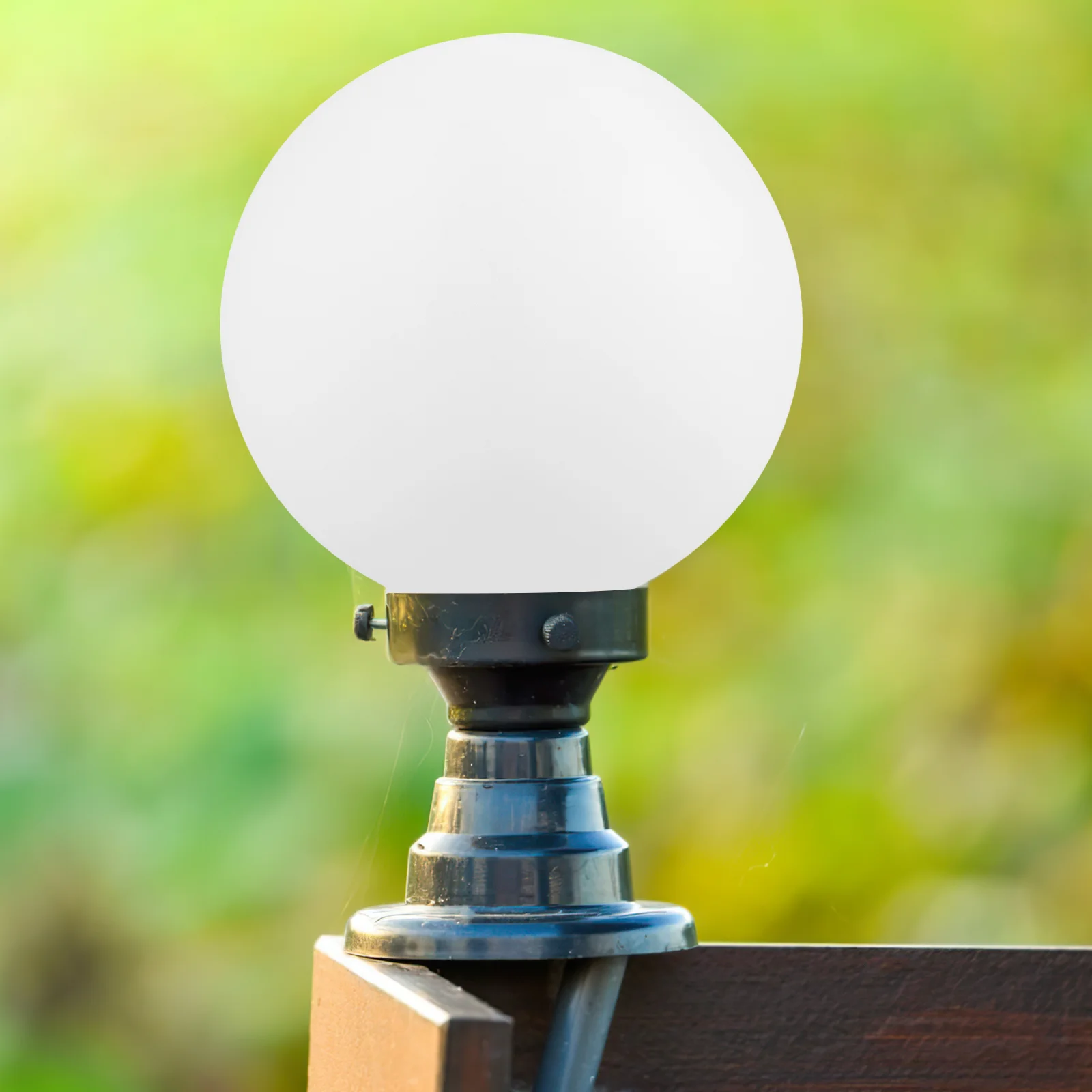 Уличная прозрачная цилиндрическая лампа матовый абажур (20 см) акриловый световой