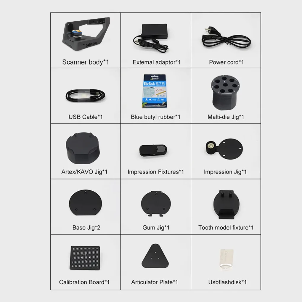 Зубной лабораторный сверкающий 3d стоматологический сканер Точность 0 01 мм