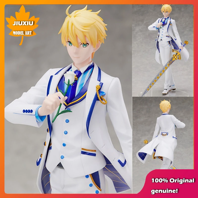 

100% Original:Fate FGO Arthur Pendragon white rose 28cm PVC Action Figure Anime Figure Model Toys Figure Collection Doll Gift