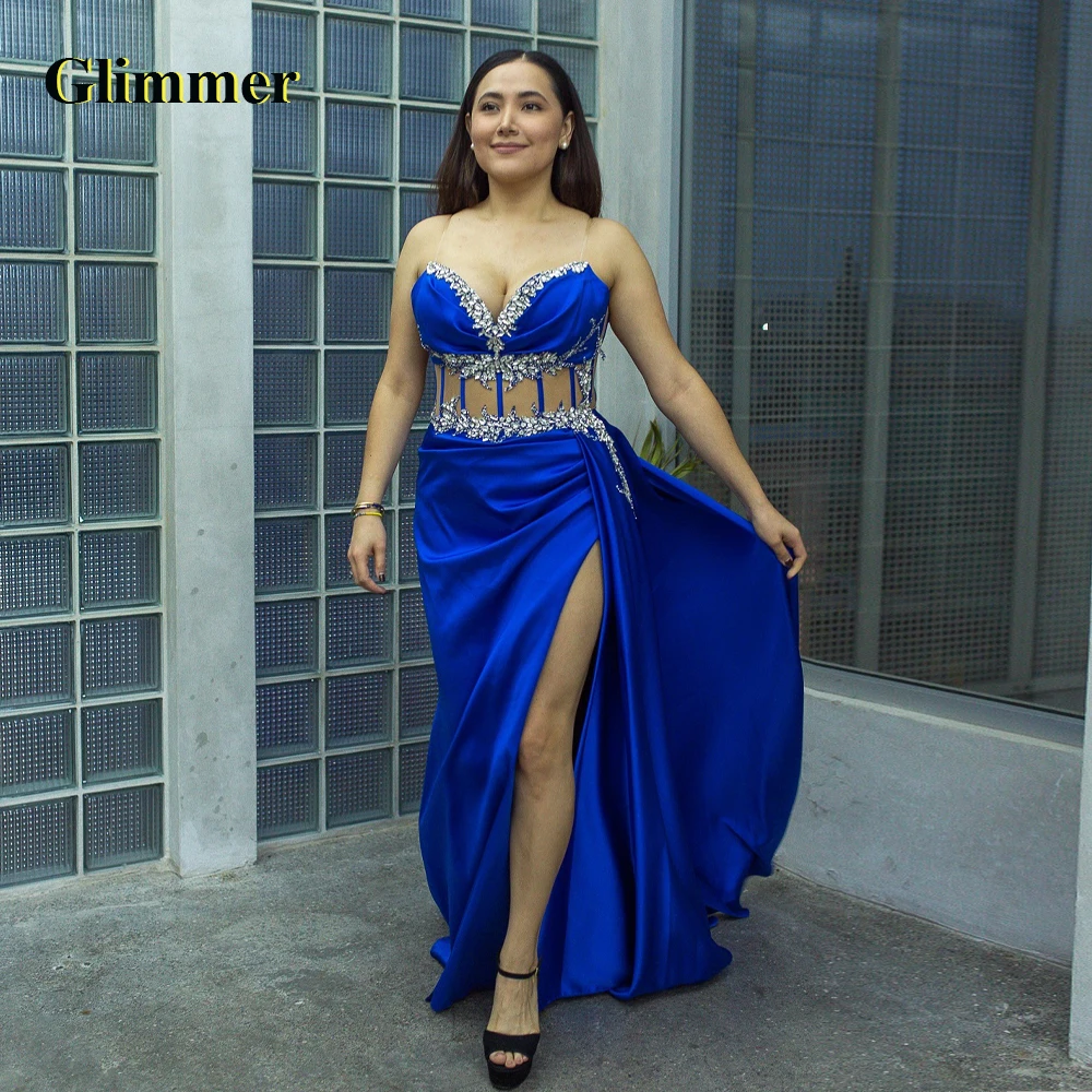 Блестящие новые вечерние платья с разрезом для женщин стразы рюши милый корсет