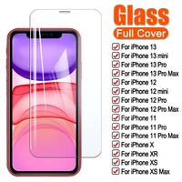 3pcs full cover tempered glass for iphone 11 12 13 pro x xr xs max screen protector for iphone 12 13 mini 7 8 protective glass
