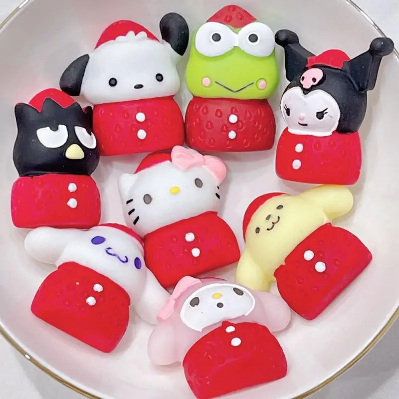 

10Pcs My Melody Diy Accessories Kawaii Anime Sanrio Cinnamoroll Cute Cartoon Kuromi Phone Cases Patch Toy for Girls