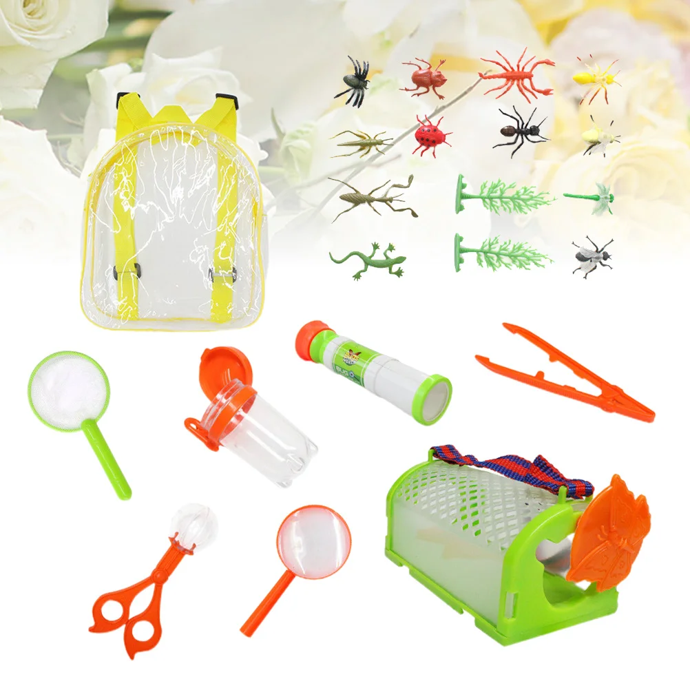 

22 Pcs Butterfly Net Kids Suit Case Insect Capture Kit Insects Toys Outdoor Toddler