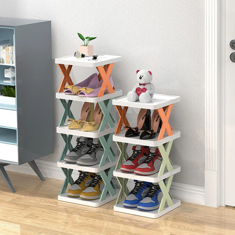 1/3pcs Plastic Shoes Rack Multi-layer Stackable Shoe Organizer Shelf Removable Space-Saving Cabinets Bathroom Home Supplies - купить по