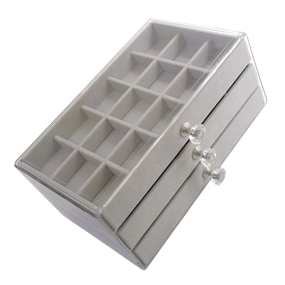 

Desktop Box Jewelry Organizer Multi-layer Case Table Display Organizing Watch Ring Storage Container Necklace Holder Classify
