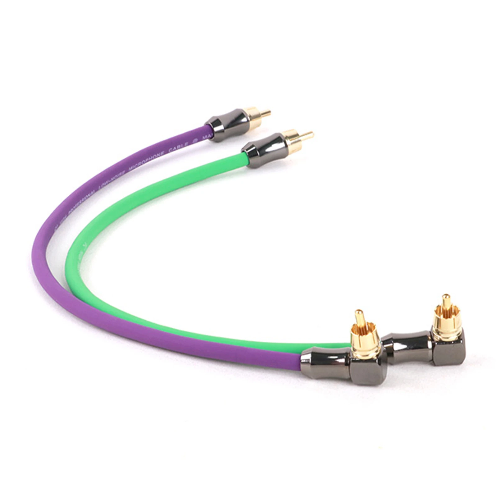 1 пара аудиокабелей RCA прямой угол 2 RCA прямые 2 RCA цветные кабели 4N OFC штекер-штекер для усилителя DAC TV автомобильное аудио (art.: 3920c894698ce) - 3920c894698ce