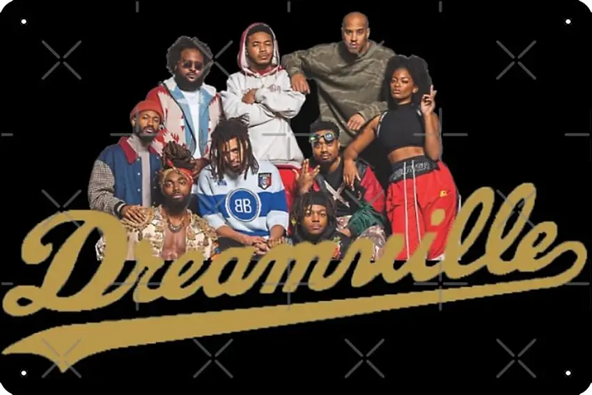 Семейный плакат J Cole Dreamville металлический жестяной знак 12X8 дюймов забавная