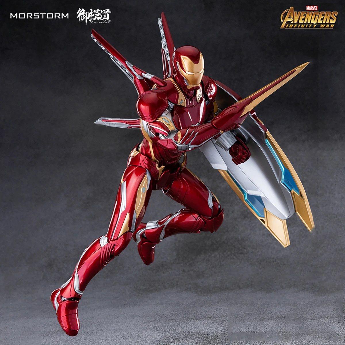 

Morstorm E-model Marvel Iron Man MK50 49/46/85 Spiderman Action Figure 1/9 Scale Assembly Figurine Model Gift Toys for Children