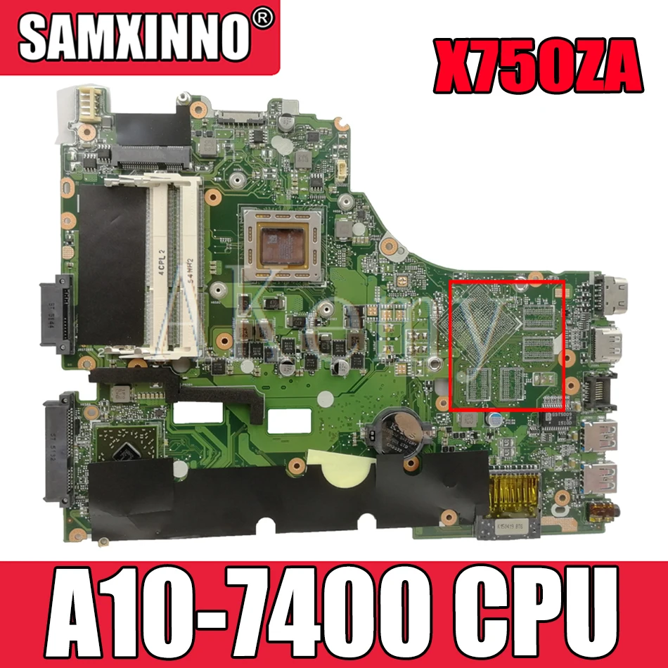 

Материнская плата Akemy X750ZA X750ZE для Asus X750Z X750ZA X750ZE K750Z, материнская плата для ноутбука, процессор/фотосессия, 100% оригинальная материнская плата