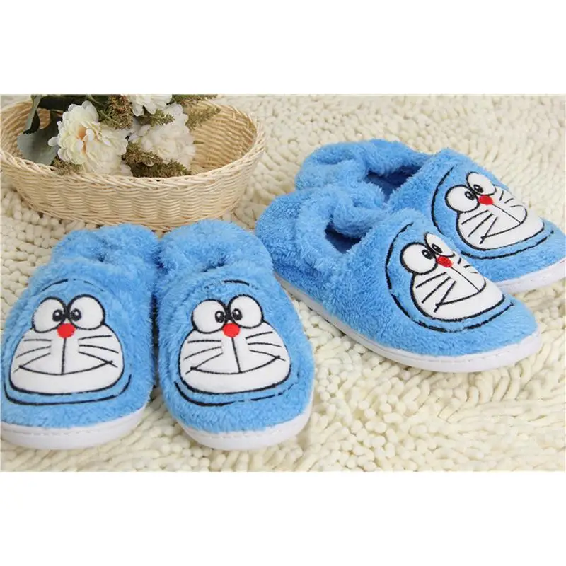 Домашние хлопковые тапочки Doraemon в стиле аниме Kawaii креативная мягкая хлопковая