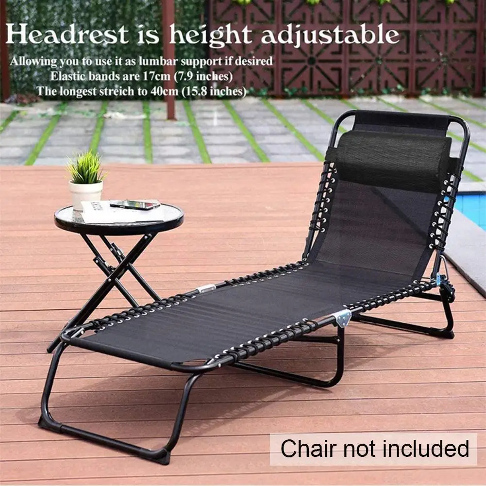 Garden Folding Lounger Head Cushion Recliner Headrest Break Beach Pillow Pillow Outdoor Terrace Chair Lunch Recliner F5F3