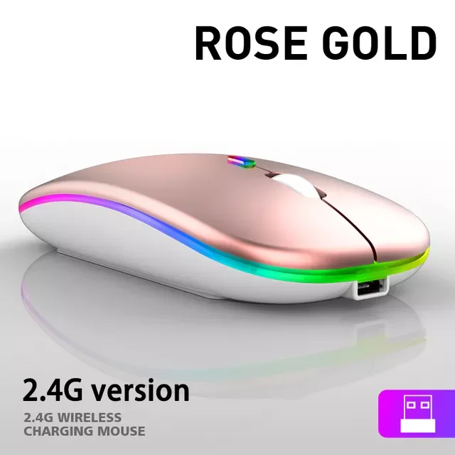 

New Fashion Mouse Wireless Mouse For Laptop Computer Pc Mouse For Laptop Rechargeable Wireless Mouse Usb Minifit Accessories