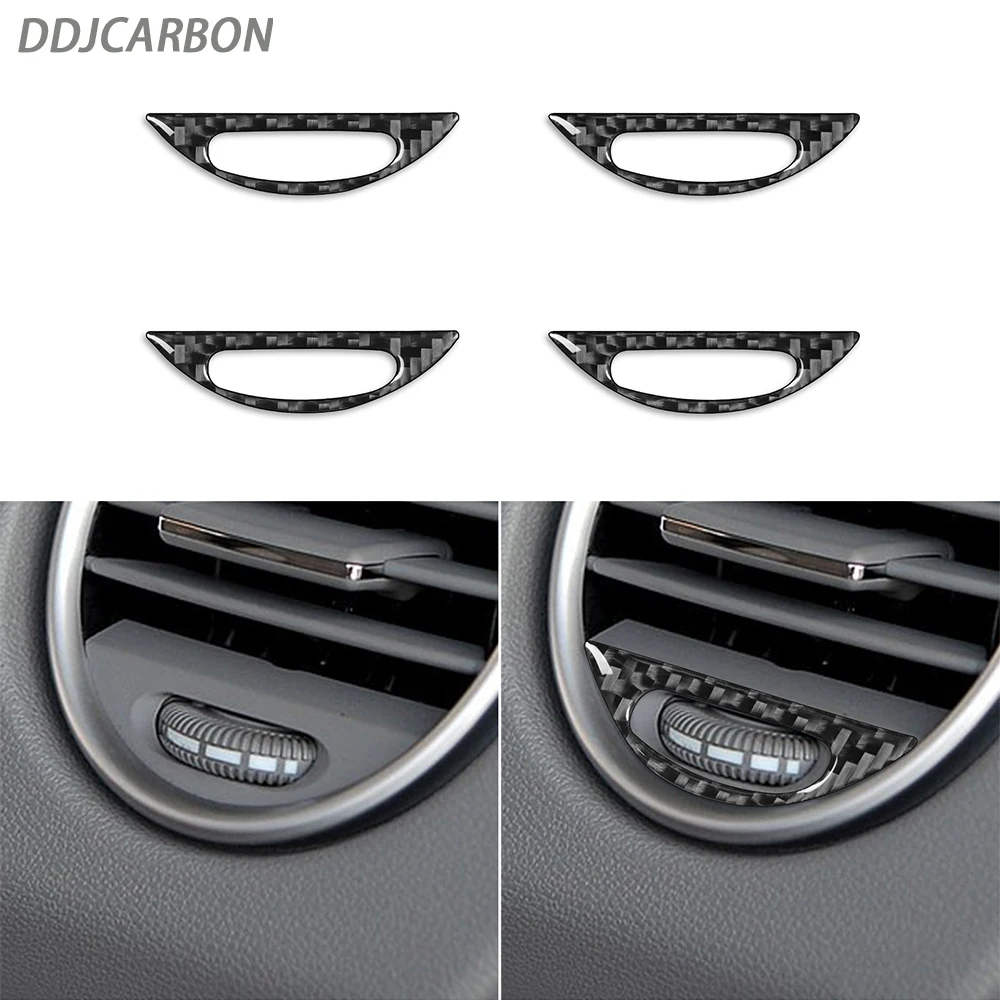 

Для Benz M-class W164 2005-2011 натуральное углеродное волокно кондиционер Выходная отделка крышка интерьера автомобиля аксессуары декоративная наклейка