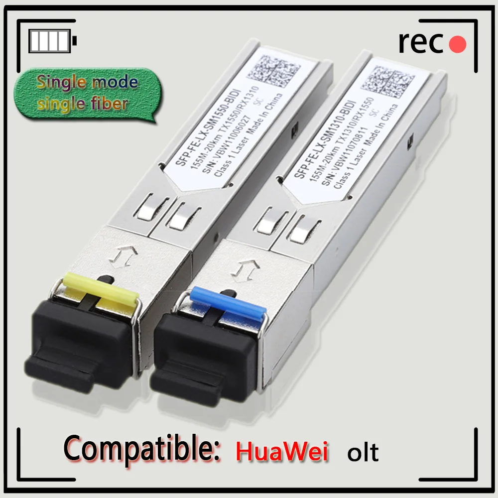 Free Shipping LC Module Single Fiber Optical Transceiver SFP 100M SC Fiber Switch Module FTTH Compatible With Cisco HUAWEI ZTE