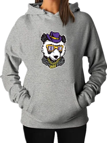 

Тонкий мужской свитер с капюшоном, простой мультяшный принт панды, круглый вырез, длинный рукав, весна-осень