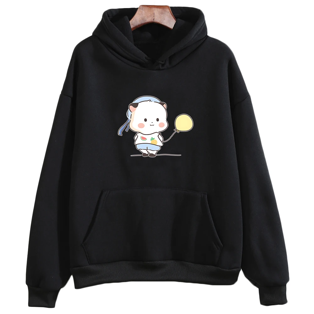 

Xiao Pang San Tuan Cat Oversized Hoodie WOMEN Kawaii/Cute Aldult Cartoon Long-sleeved Sweatshirt Manga/Comic Autumn/Winter Print