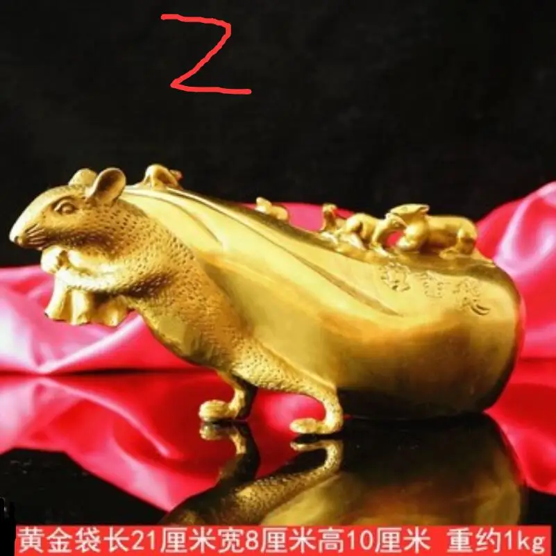 Выберите размер латунь пять крыс удача золотой кенгуру зодиакальная крыса