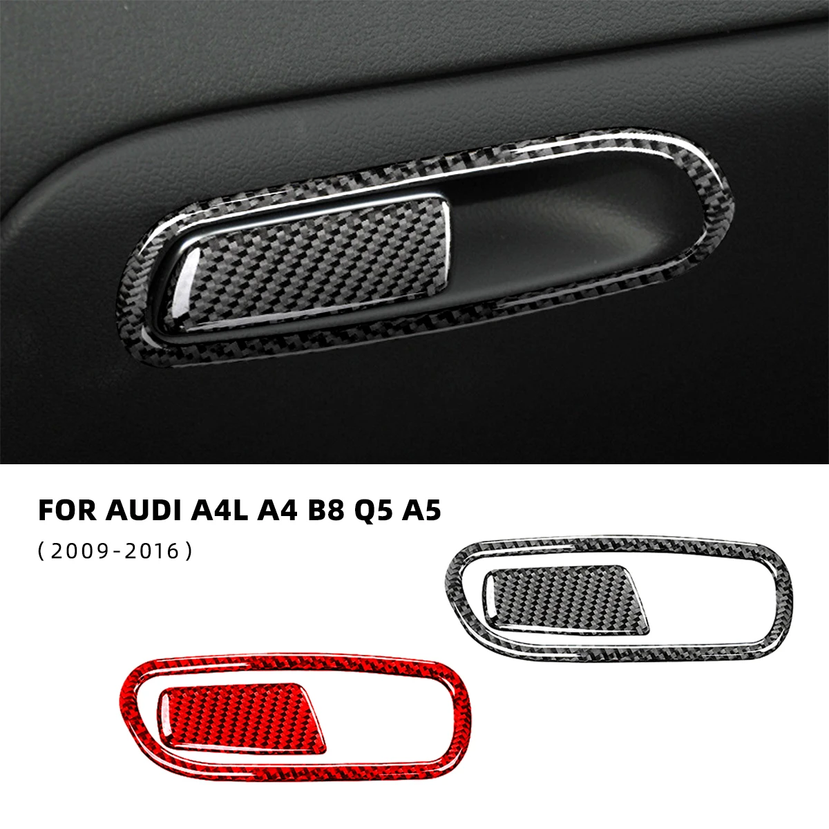 Для Audi A4 A4L B8 Q5 A5 2009-2016 ручной работы из углеродного волокна автомобильный ящик для