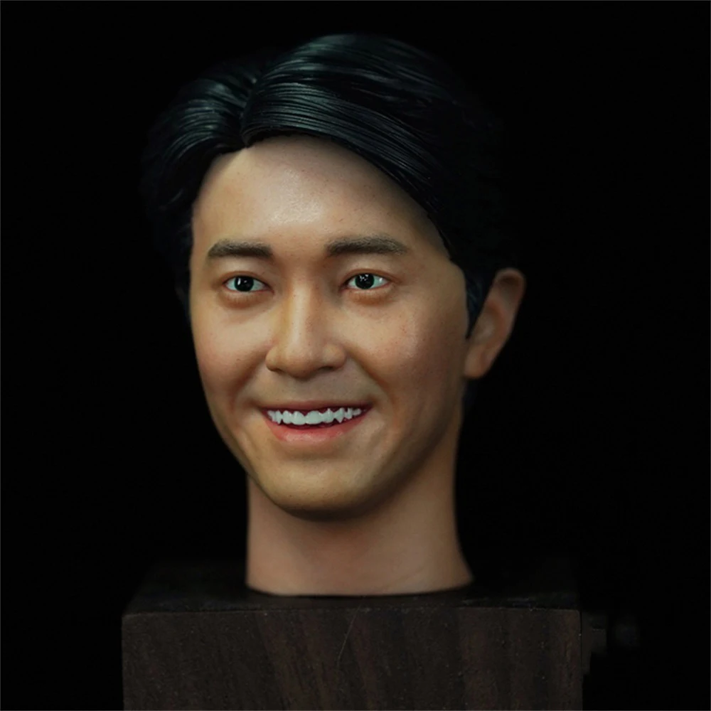 Hot Sale 1/6th Hand Painted The King of Comedy Stephen Chow Vivid Head Sculpture Carving for 12'' PH TBL Action Figure