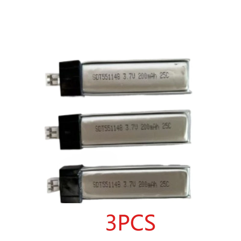 Аккумулятор LiPo 3.7V 200mAh сверхвысокой емкости для радиоуправляемых вертолетов WLtoys V911, V911-1, V911-2 4Ch, 1-5 шт. (art.: 3920d96eaae41) - 3920d96eaae41