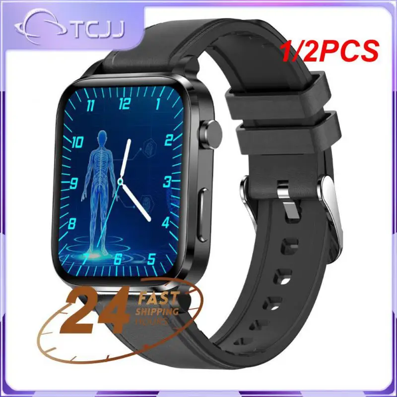 

1/2PCS New Non-invasive Blood Sugar Smart Watch Men Laser Treatment Health Blood Pressure Sport Smartwatch Women Glucometer