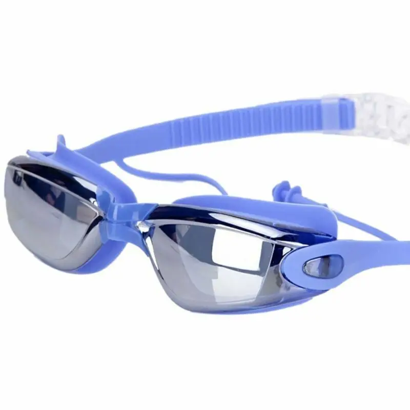 Unisex Outdoor Water Sport Swimming Glasses Goggles Sports Eye Wear With Earplug