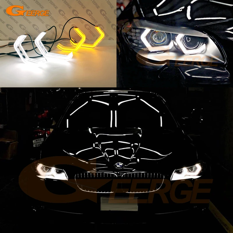 Для BMW 5 серии G30 G31 F90 G38 F10 F11 F18 M5 Ultra Bright Concept M4 Iconic Style LED Angel Eyes Halo Rings Refit Day Light