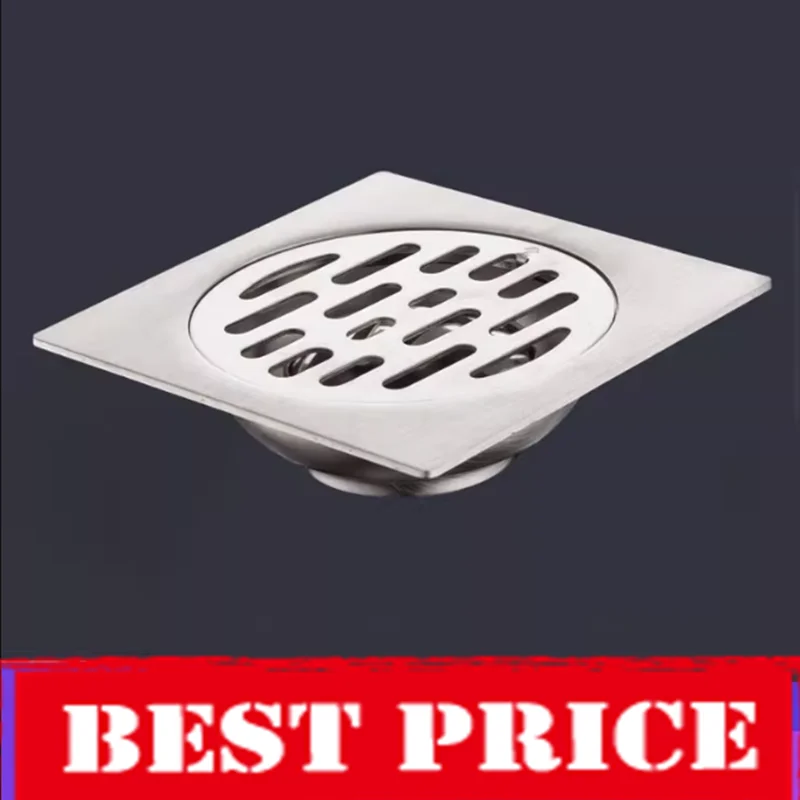 

Слив для пола из нержавеющей стали S040 для ванной комнаты 10x10 см