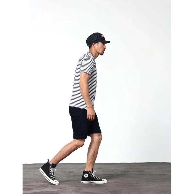 Noman Dragon Американский стиль Военная полосатая футболка с коротким рукавом Модная