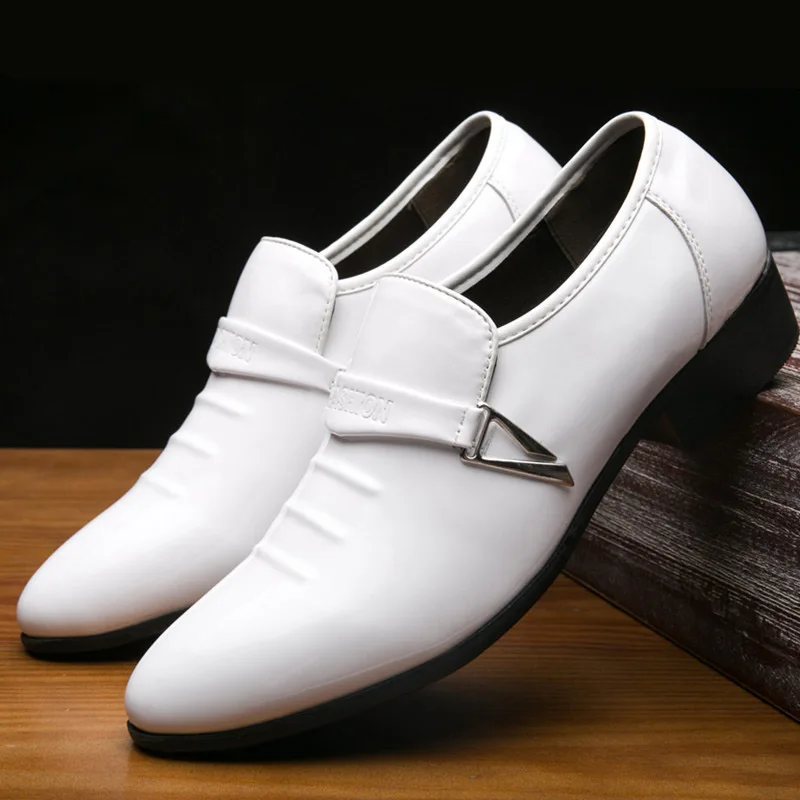 

Men's Dress Shoes Italian Shiny Leather Shoes Fashion Men's Pointed Toe Slip-on Oxford Shoes Apatos De Vestir Para Hombre