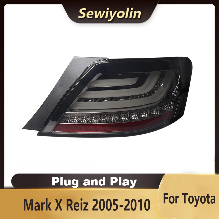 For TOYOTA Mark X Reiz 2005-2010 Car Auto PartsAnimation LED Trailer Lights Tail Lamp Rear DRL Signal Automotive Plug And Play