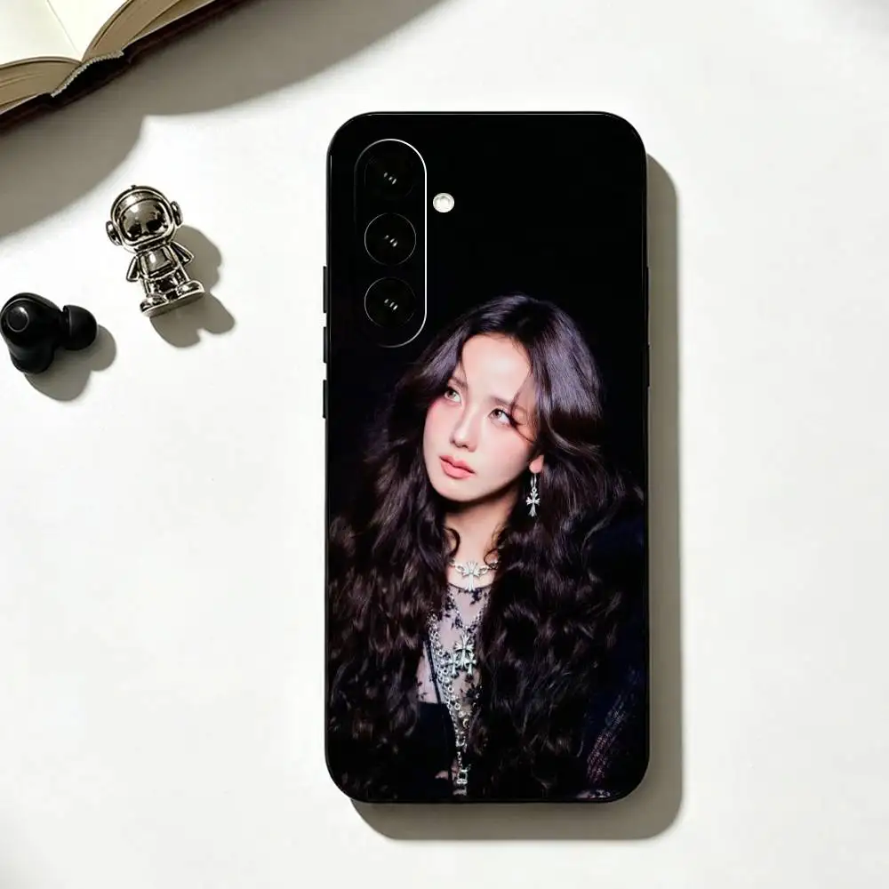 Фото Чехол для телефона K-Kpop K-Kim J-Jisoo для Samsung Galaxy A73, A72, A71, A70, A53, A52, A51, мягкий силиконовый черный чехол. №4