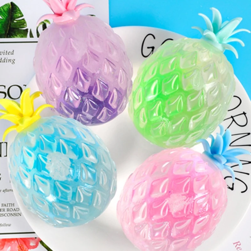 

1pc Anti Stress Fun Soft Pineapple Ball Stress Reliever Toy Children Adult Fidget Squishy Antistress Creativity Sensory Toy Gift