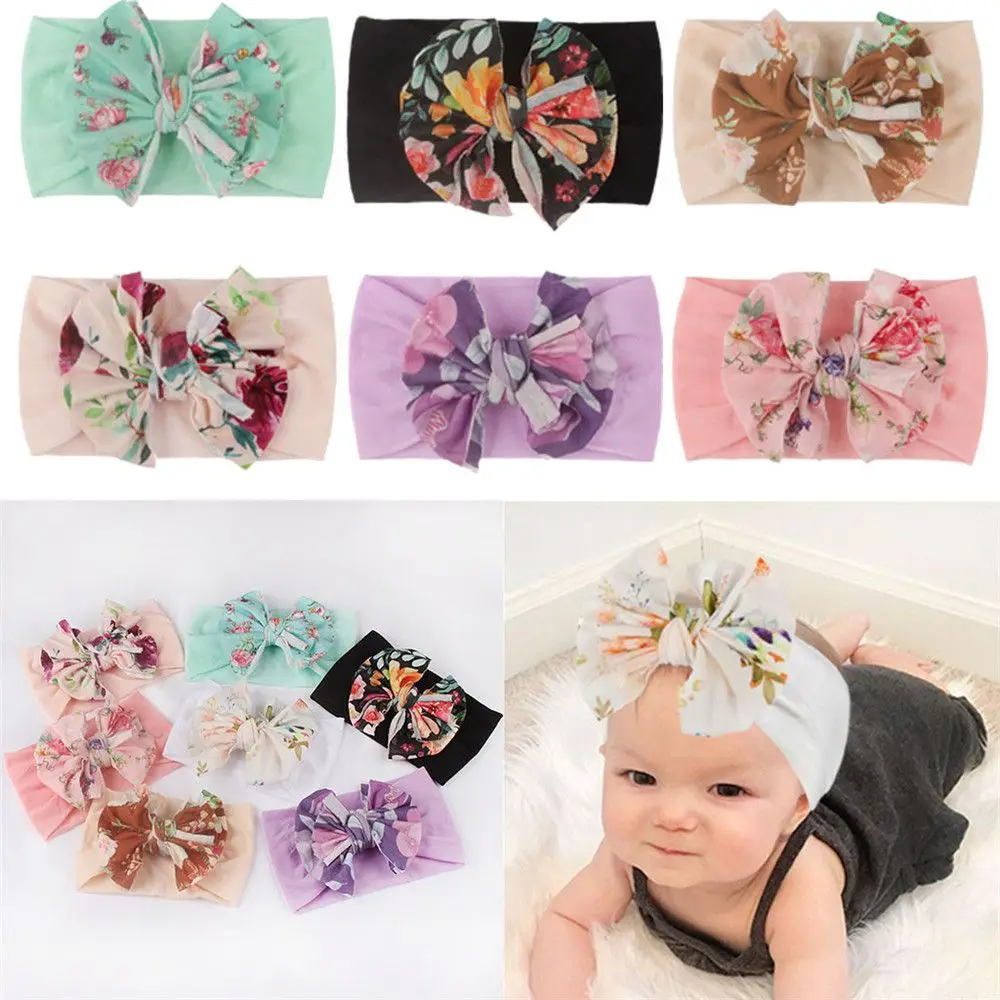 

Girls Rabbit Hair Accessories Turban Baby Headband Hair Band Newborn Headwear Headwrap