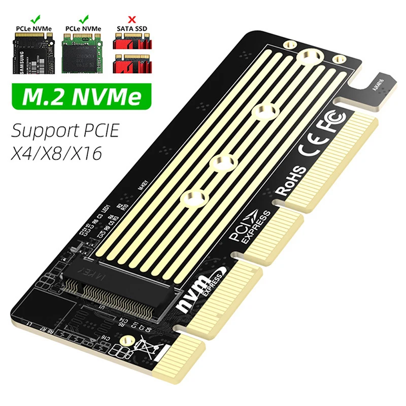 

Адаптер M.2 в PCI-E3.0, карта NVME для компьютера, карта преобразования твердотельных накопителей