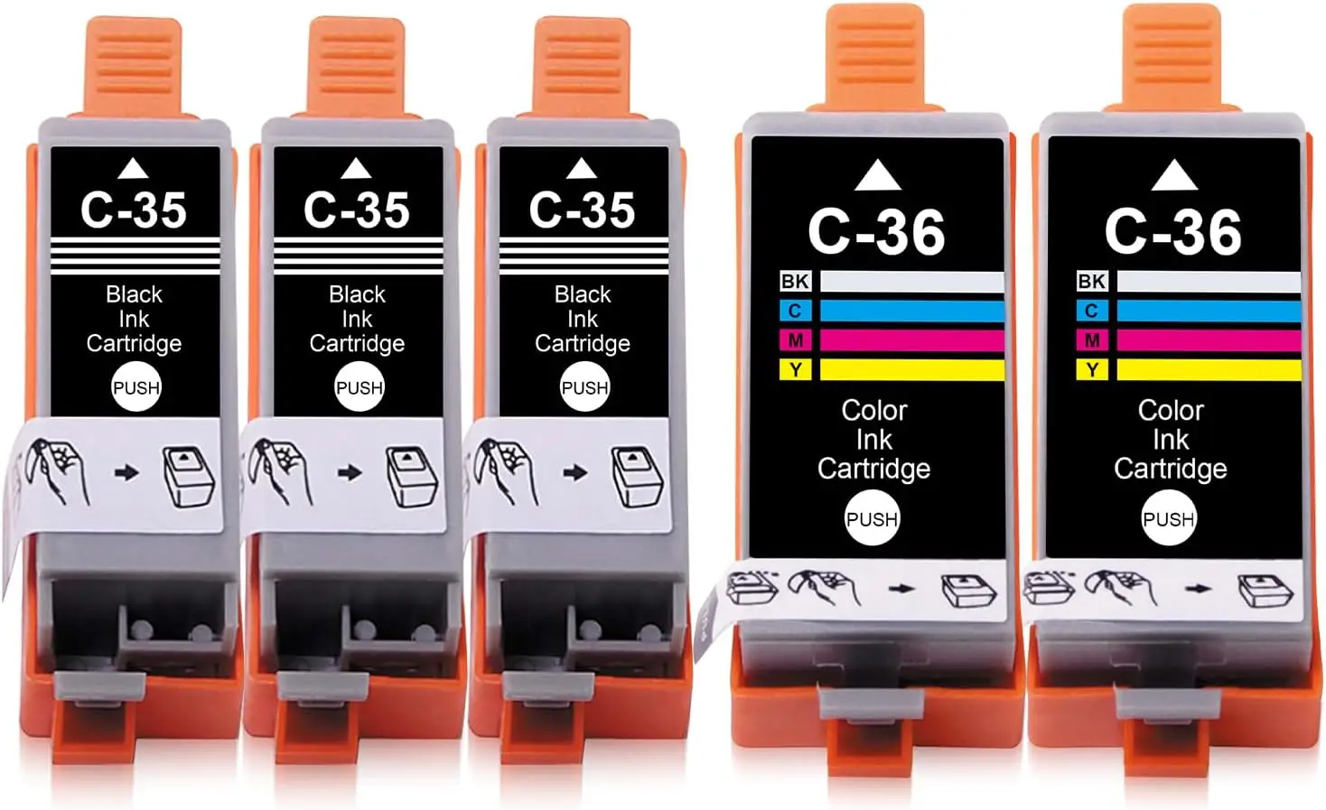 Фотографический картридж совместимый с IP100B IP100 IP100V IP110 + аккумулятор (3 Black 2 C