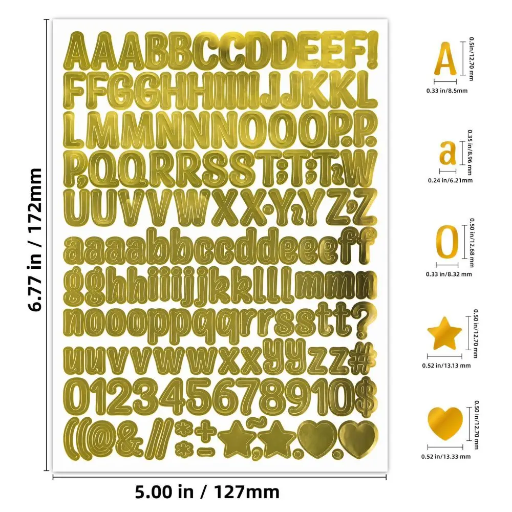 

Водостойкие наклейки-планировщики А-Я, золото/серебро