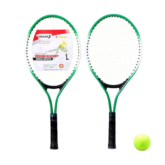 Kids Tennis Rackets 1 Pair Youth Tennis Racquet With Cover Good Control Grip Racket BeachTennis For Beginner Boys Girls 1