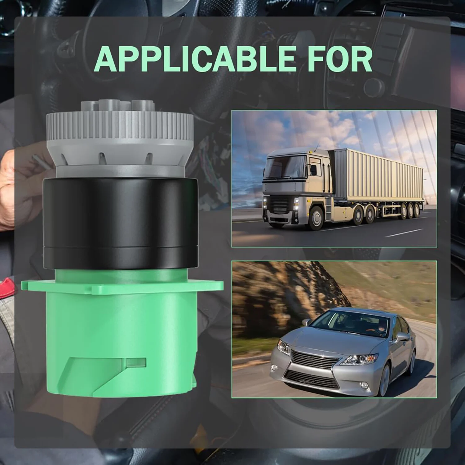 Фото Диагностический кабель OBD2 OBDII для грузовиков Volvo/VW/Deutsch/Freightliner/Kenworth с разъемами J1708, J1939, OBD, 6-контактными и 9-контактными разъемами для Cummins. №5
